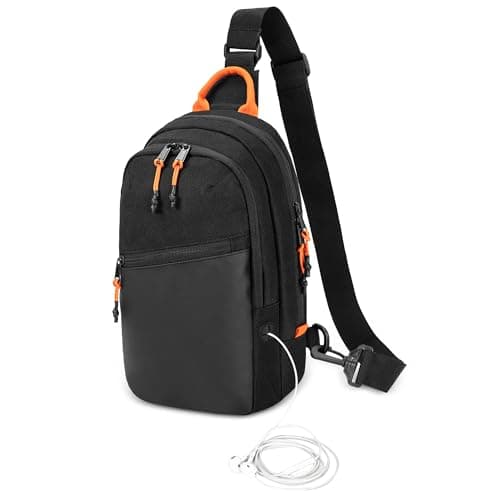 PGmoon Sling Crossbody Bag Compatible with Nintendo Switch/Switch 2/Steam Deck/ASUS ROG Ally/Legion Go/ROG Ally X, Travel Chest Carrying Case with Multiple Pockets and Game Card Slots