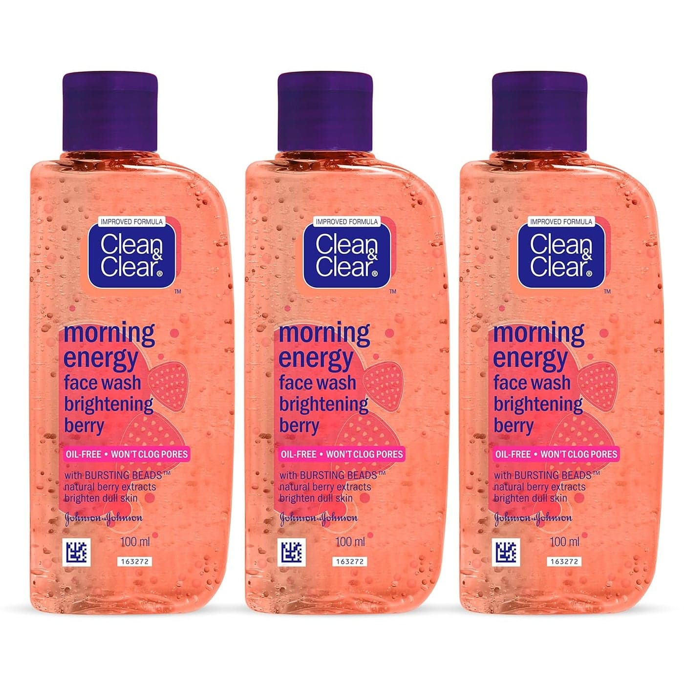 Clean Clear Morning Energy Facewash Berry 100ml Pack Of 3