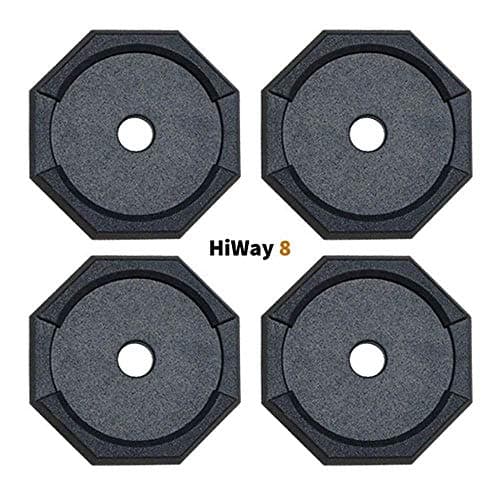 SnapPad HiWay RV Leveling Pads - Permanent Jack Stabilizers for RVs - 8" Round Leveling Jack Pads for HWH Leveling System - Heavy Duty Replacement for Blocks - Made in The USA (4-Pack)