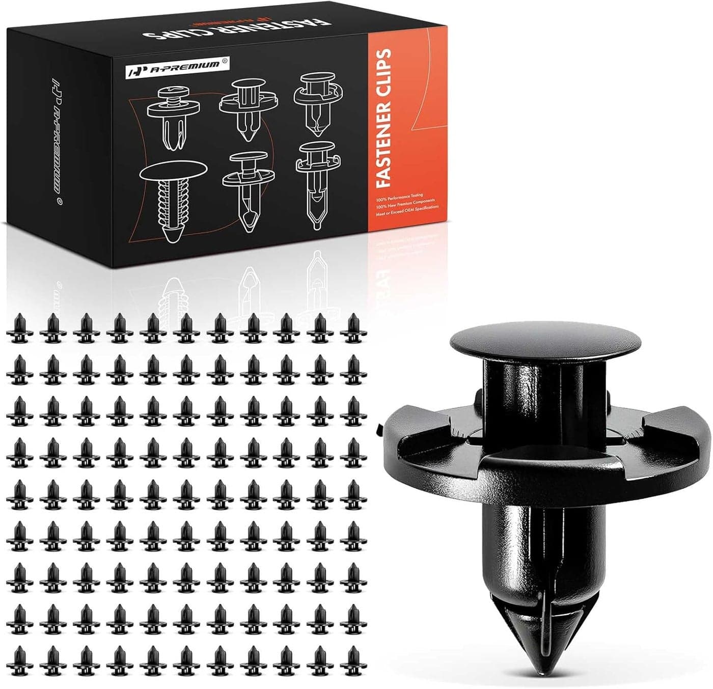 A-Premium 100PCS Nylon Bumper Fender Trim Panel Clips