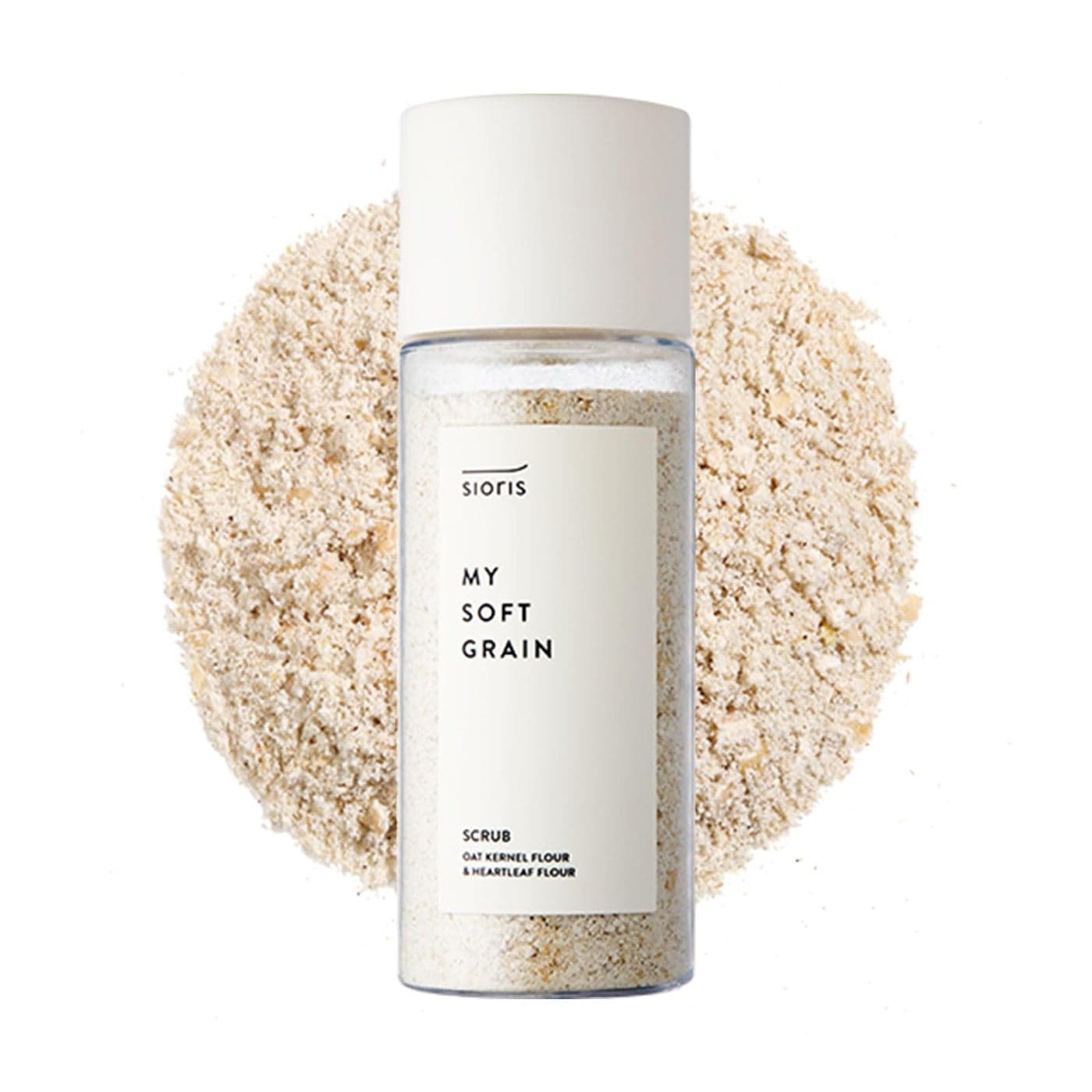 Sioris My soft grain scrub 45g 158 oz Organic Oat Meal powder eliminate impurities and dirt from the pores without irritating the skin Korean skincare gift