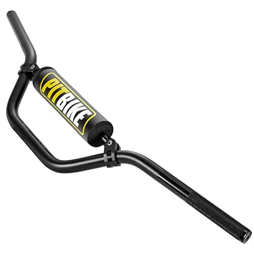 RUTU Universal 78 22mm Dirt Bike Handlebars with Chest Protector Pad for CRF YZF KXF KLX RMZ DRZ Pit Bike Motocross ATV Quad Black Reducing Craft High strength