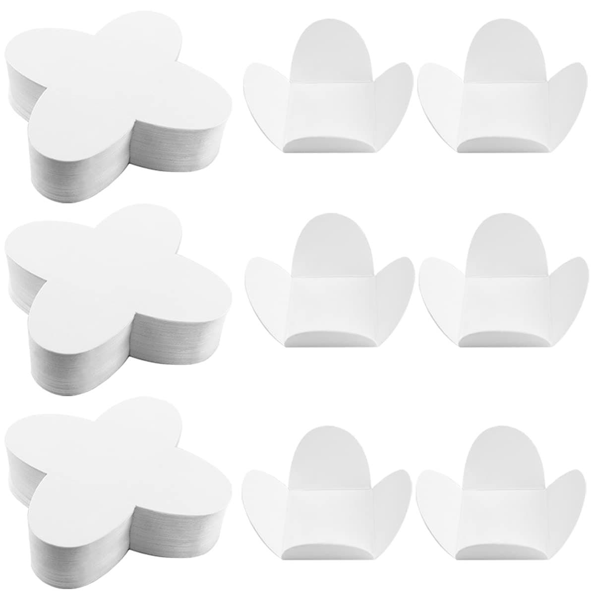 200Pcs Cupcake Liners Truffle Wrappers Chocolate Candy Cups Baking Liners for Wedding Party Birthday Baby Shower White