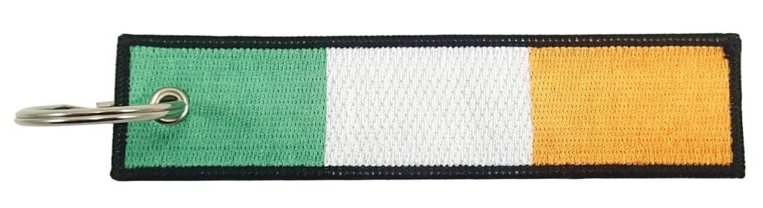 Luso Ireland Flag Key Chain 100 Embroidered