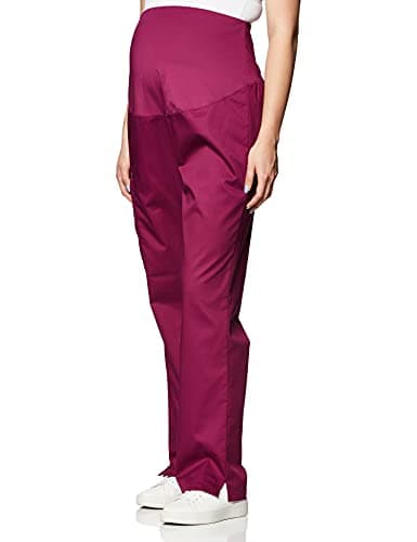 Wink WonderWORK Scrubs for Maternity Cargo Scrub Pants Wine