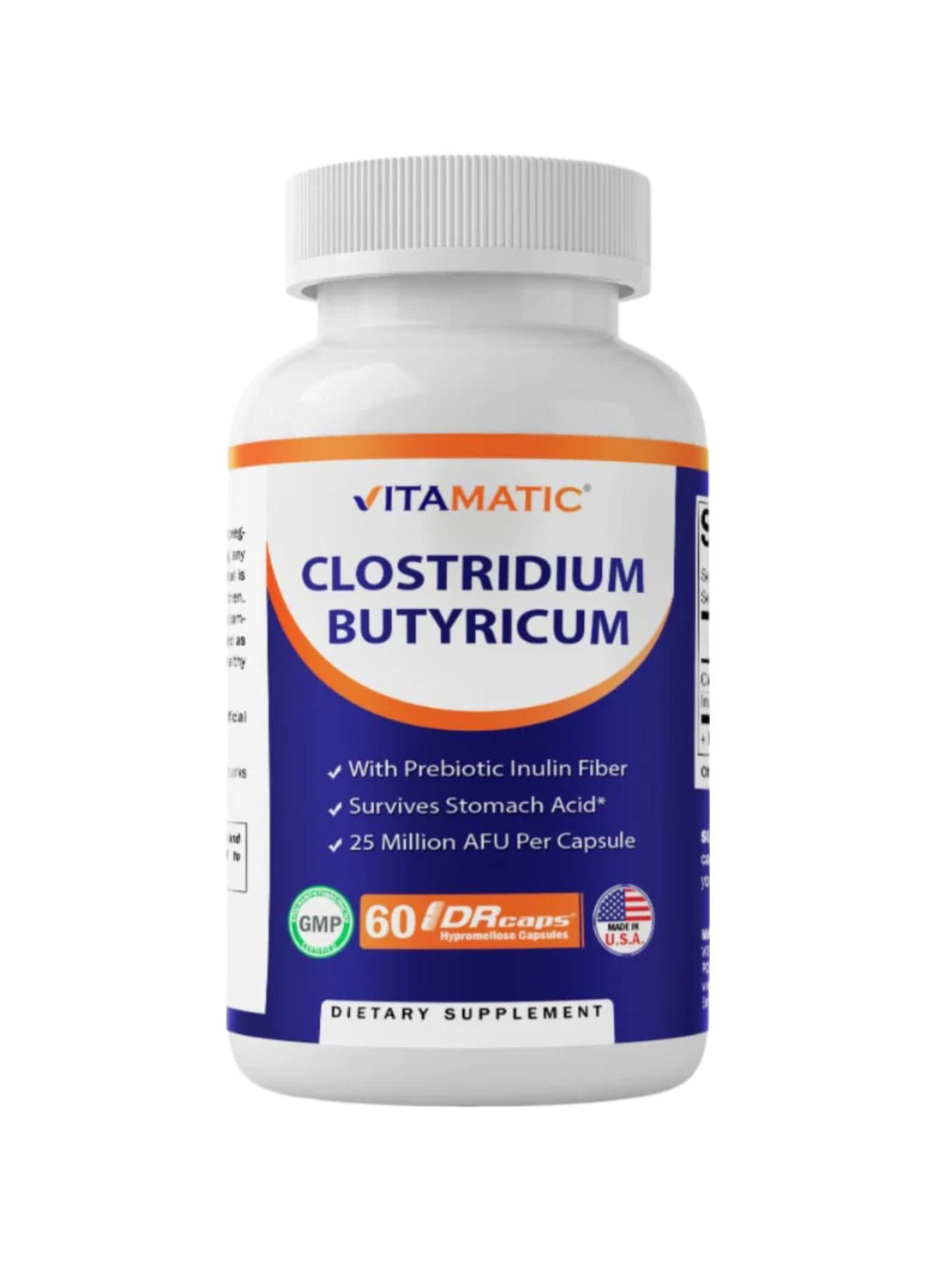 Clostridium Butyricum 25 Million AFU 60 DRcaps