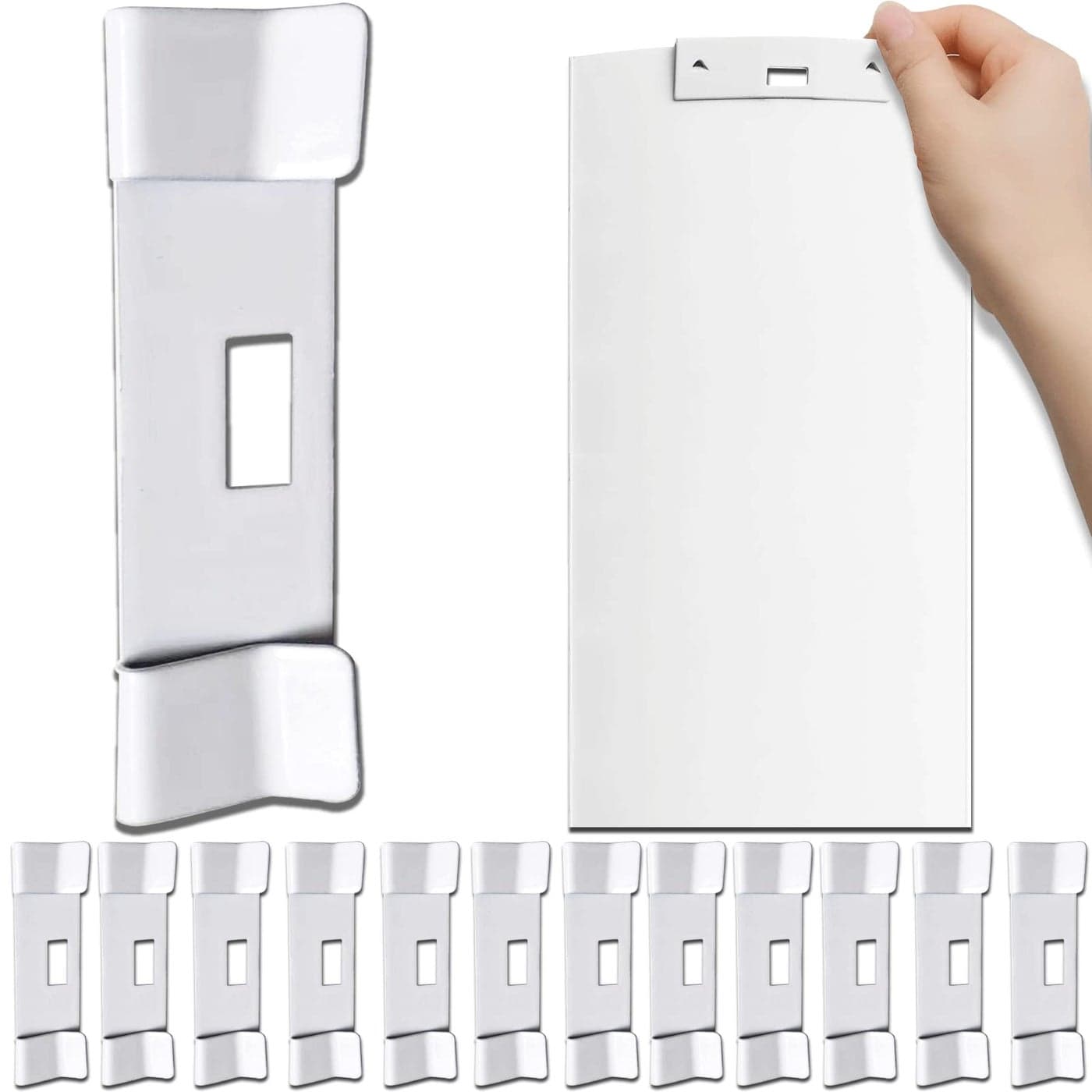 Vertical Blind Repair Vane Savers Metal Vertical Blind Repair Tabs Vertical Blind Repair Clips for Vertical Blinds Replacement Slats White 12