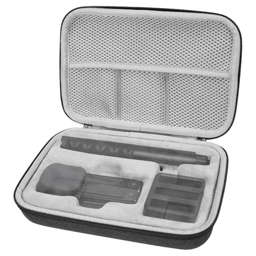 GEEKRIA Carrying Case for Insta360 X5, Hard Shell Travel Storage Case Compatible with Insta360 X5, X4, Water-Resistance Protective Hard with Cable Storage, Camera Accessories (Dark Grey)