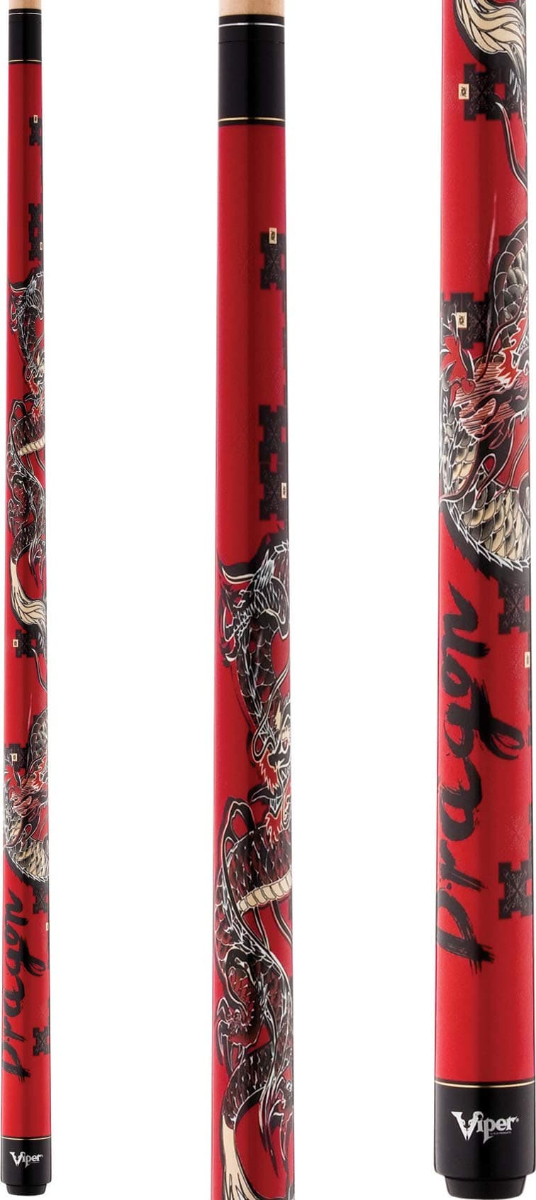 Viper by GLD Products Underground 58 2Piece BilliardPool Cue Dragon 19 OunceRed50065919