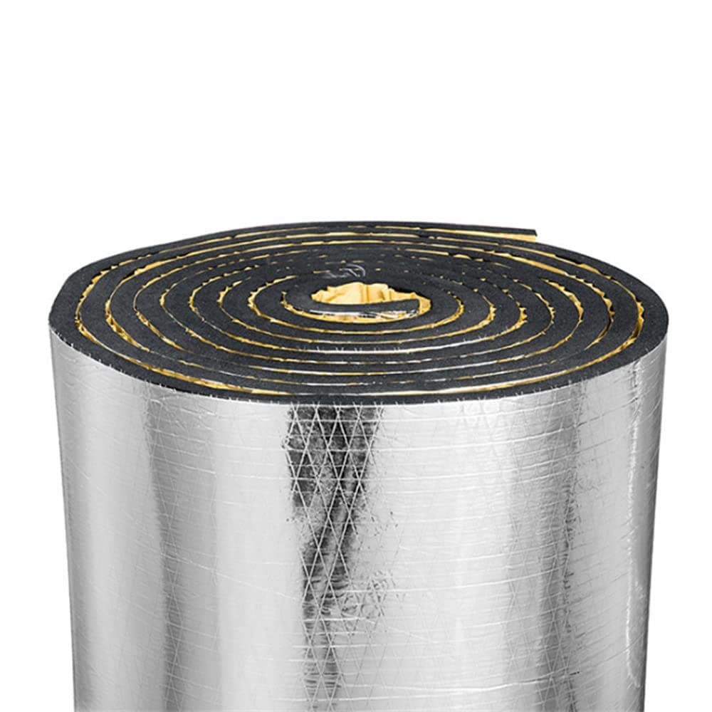 Car Heat Sound Deadening Insulation Mat 394 Mil 65 Sqft Automobile Sound Deadening Heat Insulation Material for Auto Hood Engine Roof Door and Trunk40 Inch x 24 Inch Aluminum Foil Finish
