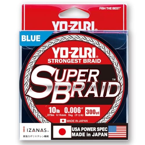 Yo-Zuri Super Braid 300 Yard Spool Blue 10 Pound Line