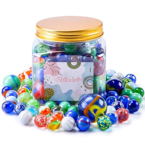 Shindel 125PCS Marbles for Kids Marbles Assorted Sizes Great Gift Option for Kids