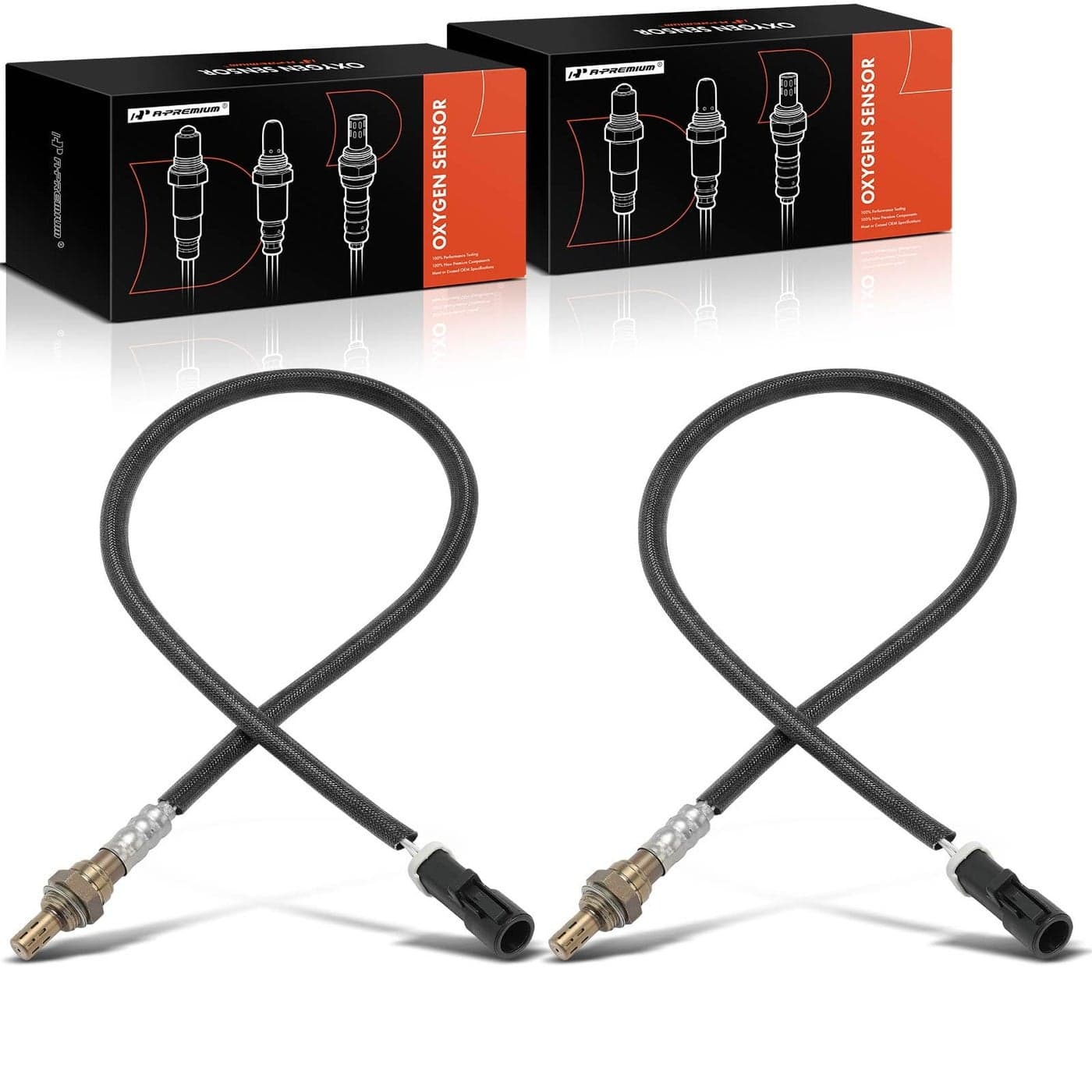 APremium O2 Oxygen Sensor Compatible with Ford F150 F250 Super Duty Explorer 19962006 E250 Expedition 2PC Set Replace 5F9Z9G444AB 5W6Z9G444BA