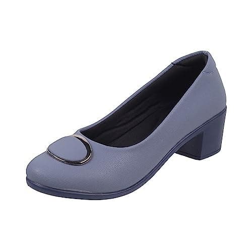 Metro Women Blue Synthetic Leather Formal/Pump Shoes UK/3 EU/36 (31-255)