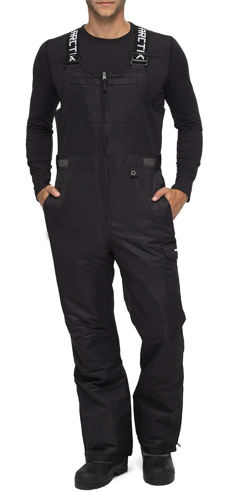 Arctix Mens Avalanche Athletic Fit Insulated Bib Overalls Black Medium34 Inseam