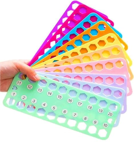 Hyamass 10-Pack Embroidery Floss Organizer Cards - Durable Cross Stitch Thread Holders Storage Tool, Portable Craft Storage for Sewing/Needlework Projects