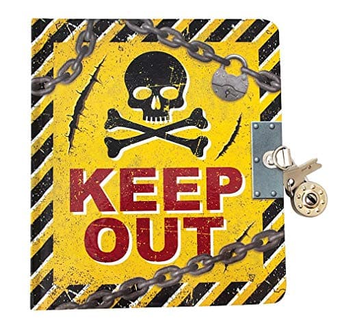 Playhouse Keep Out Lock Key Lined Page Diary with Invisible Ink Pen for Kids