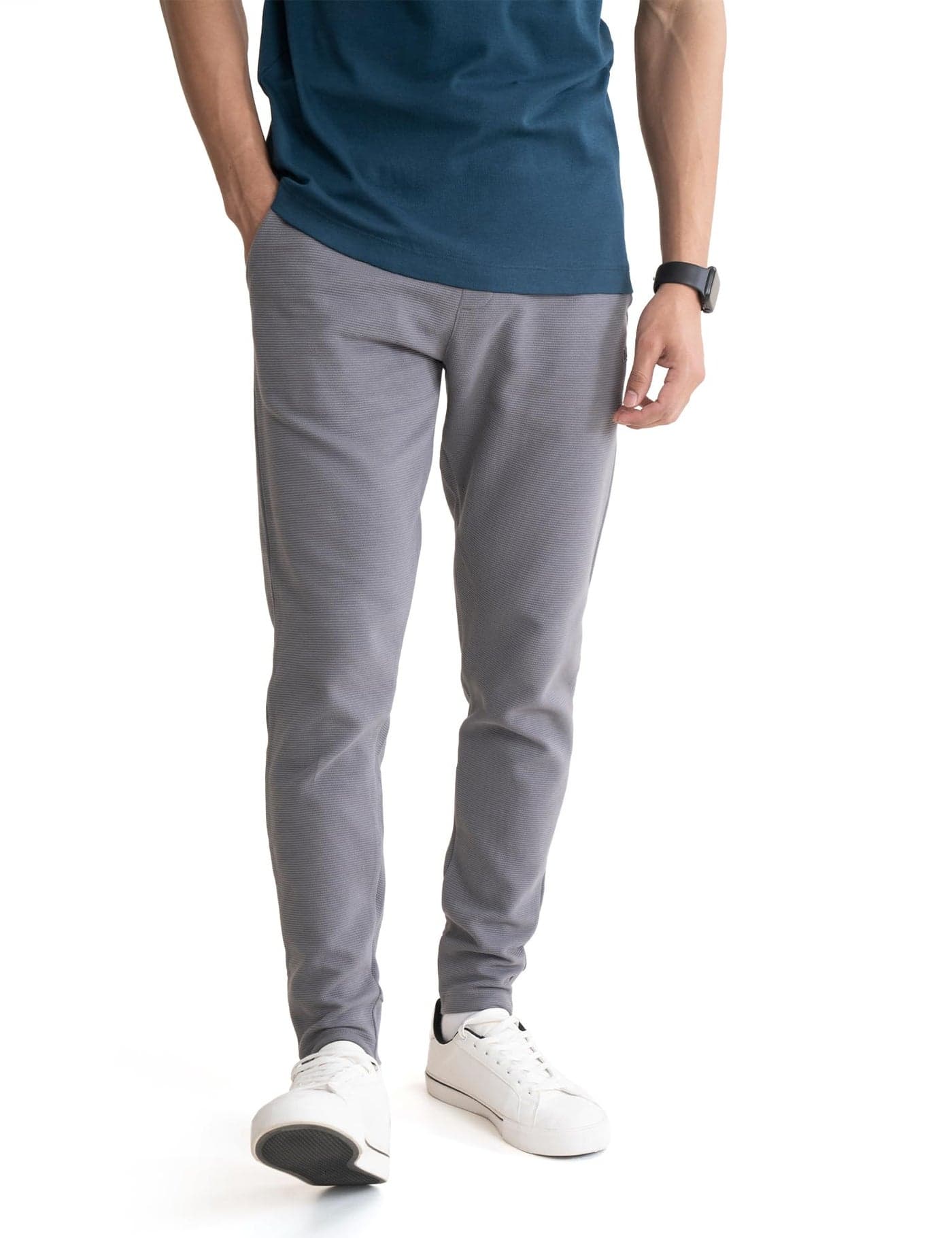 DAMENSCH Men's Constant Ottoman Fabric 500 Day Regular Fit Joggers - Glory Grey