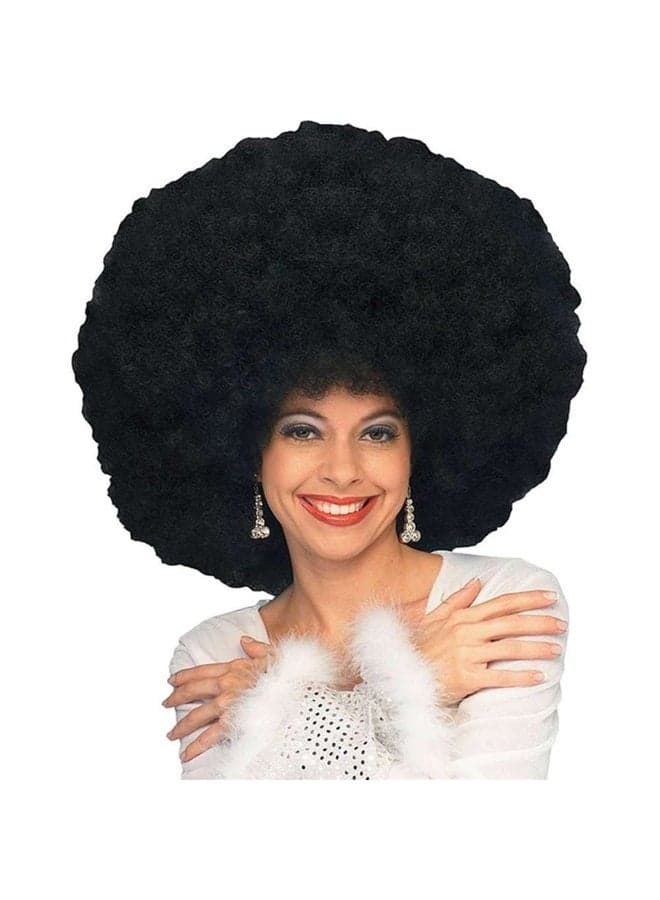 Forum Novelties Adult 70s Disco Deluxe Jumbo Afro Wig, Black, One Size
