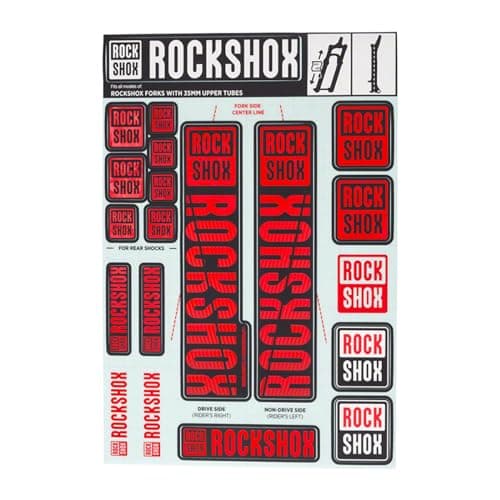 RockShox Decal Kit, 35mm, Red