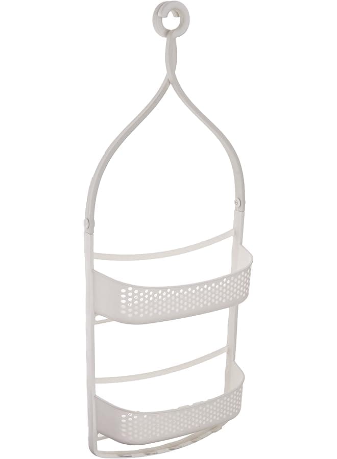 Basics Shower Caddy with Adjustable Arms White