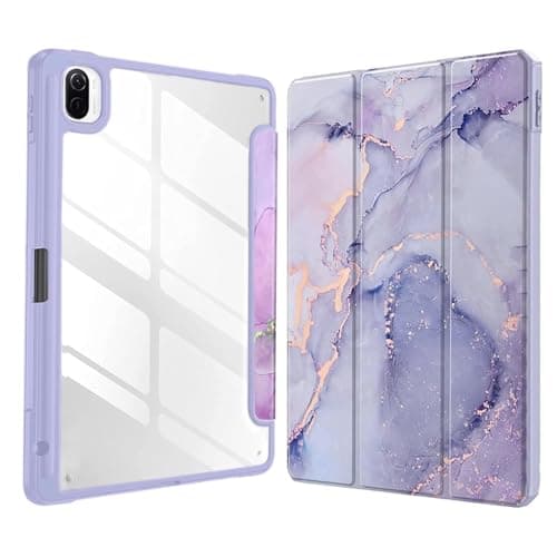 MOCA Case for Xiaomi Pad 5 / Pad 5 11 Pro with Pen Holder,Transparent Hard Shell Back Cover Protective Slim Case for Xiaomi Mi Pad 5 /Pad 5 Pro 11” (Cloudy, Xiaomi Pad 5 11 Inch)