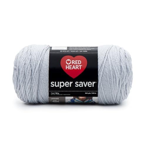 RED HEART Super Saver Yarn, Light Grey