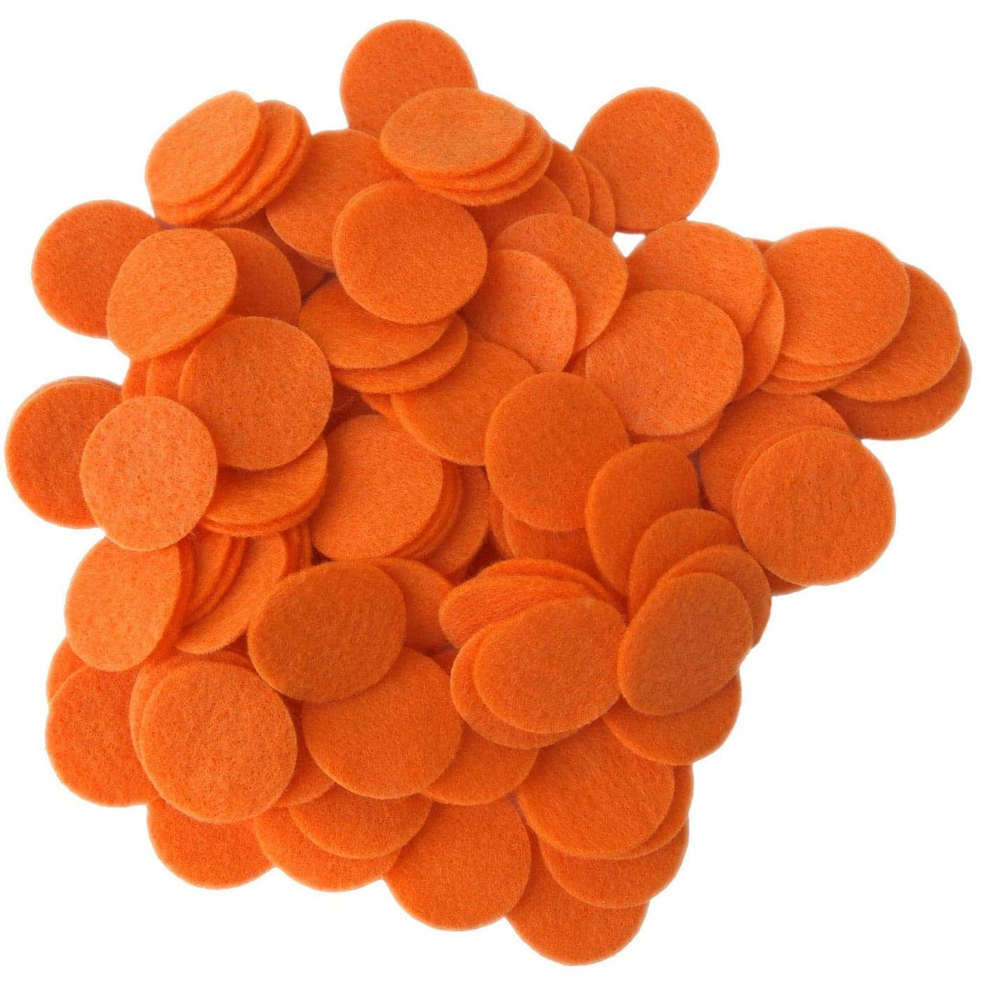 Playfully Ever After Orange Craft Felt Circles 15 Inch 94pc