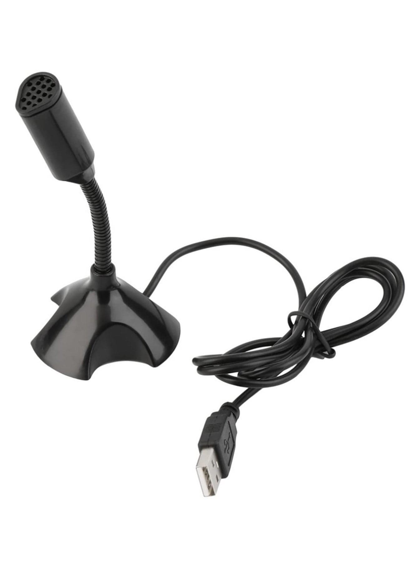 1pcs USB Condenser Microphone with Adjustable Stand - 100-16kHz Frequency Response, 1M Cable, Ideal for Studio, Gaming, and Streaming