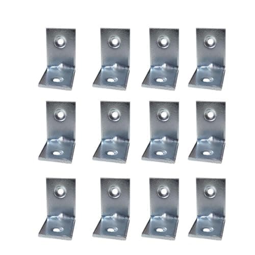 Hyderon L Angle Bracket – Zinc-Plated 25mm x 25mm Shelf Support, Reinforcement for Chairs, Tables, and Right Corner Joints, Durable L-Shaped Brace