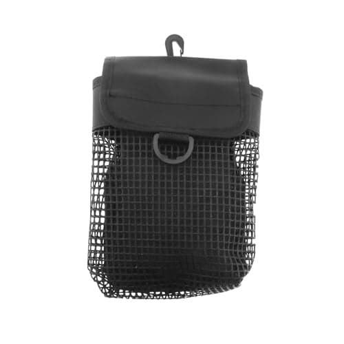 LT Easiyl Mesh Diving Bag Portable mesh tool bag Heavy Duty Sports Bag Outdoor Diving Equipment Portable Lightweight Dive Mesh with Buckle Black 13x20cm