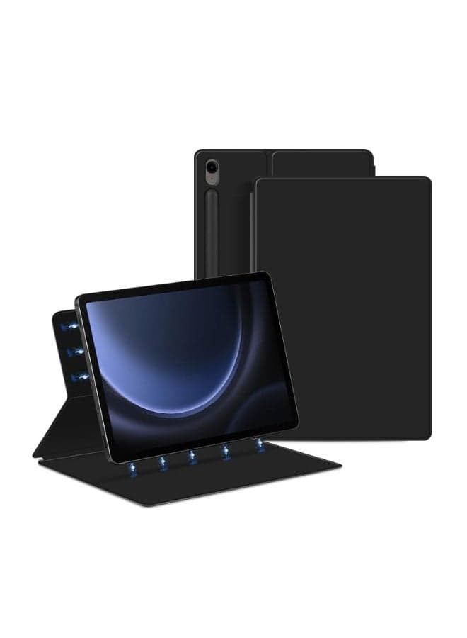 Compatible with Samsung Galaxy Tab S10 FE Plus/Tab S10 FE+ 13.1 inch (2025) Ultra Thin Smart Magnetic Cover with Pen Slot Leather Shell Sleep Wake-Up