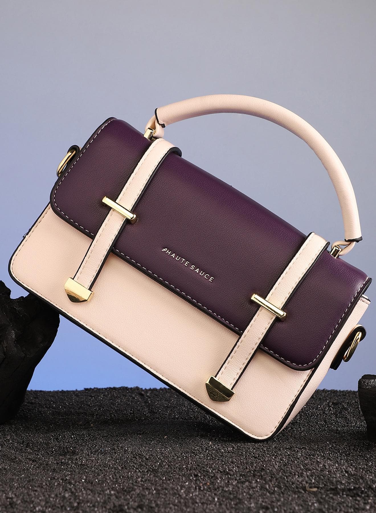 Women's The Linea Hand Bag - Ivory White:Wine Red