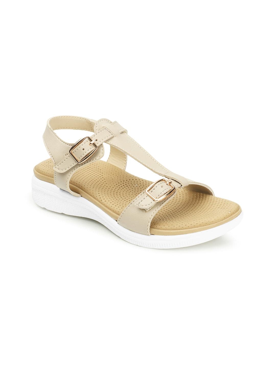 Carlton London Women Sandal,Beige, UK-6