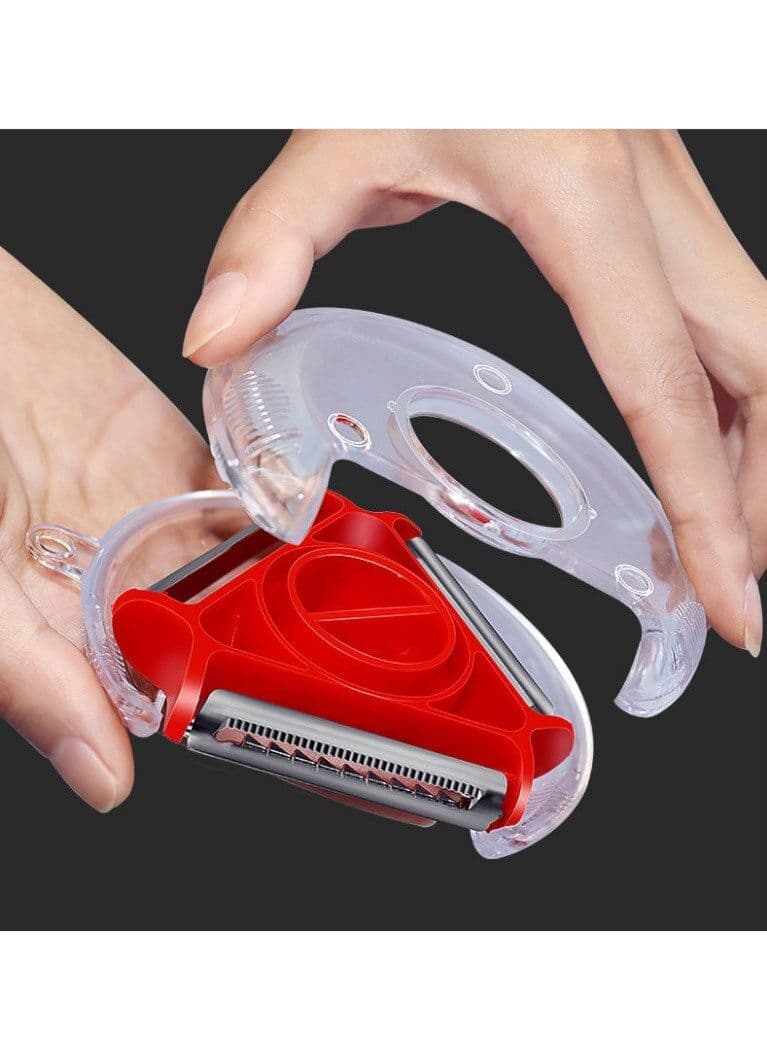 3 in 1 Rotary Fruit Vegetable Peeler with 3 Blades Multifunction Peelers