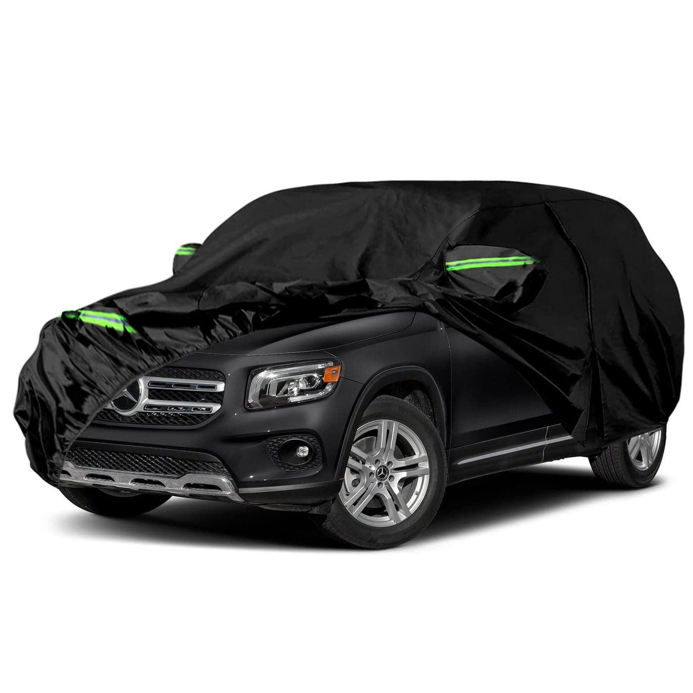 Waterproof Car Covers Replace for 20192025 MercedesBenz GLB 6 Layers All Weather Car Cover with Zipper Door Windproof Bands for Snow Rain Dust Hail ProtectionGLB