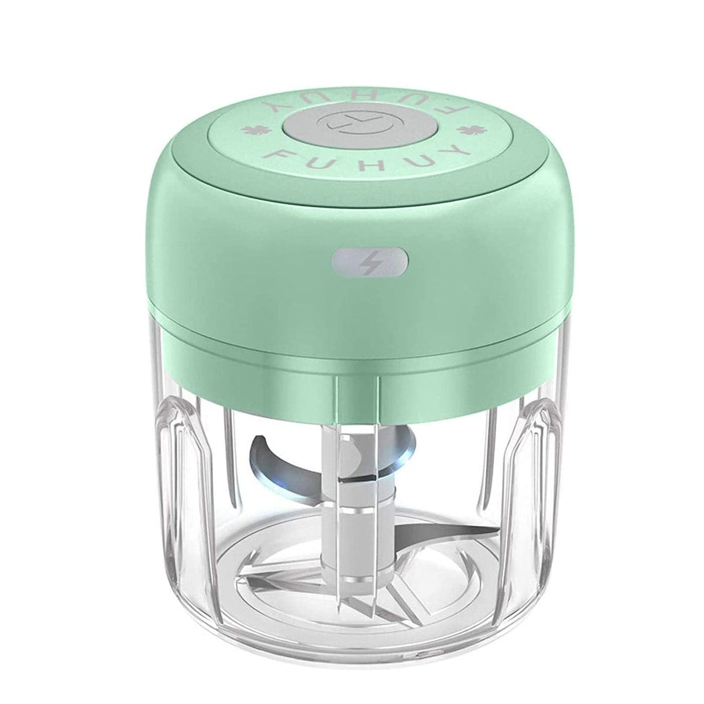 Electric Mini Vegetable Chopper Food Chopper Garlic Slicer Veggie Salad Lettuce Onion Chili Crusher Tomato Dicer Chopper Cutter Ginger Meat Mincer for Kitchen Portable USB Chopper 250ML