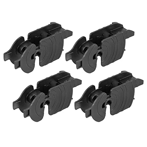 ACROPIX Universal Front Wiper Blade Arm Adapter Clip Type D Pack of 4 Black