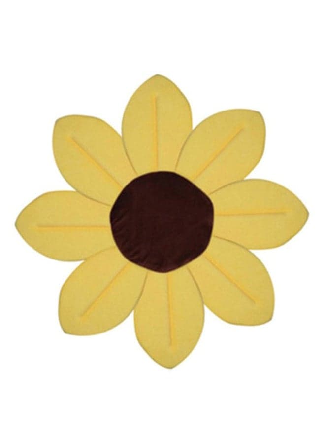 Blooming Sunflower Comfortable Plush Baby Bath Seat Flower Shaped Bathtub