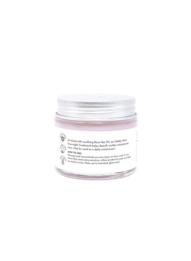 Korean Skincare | Overnight Gel Mask for Moisturizing and Hydrating, Anti-Aging, Brightening, Relief facial skin care - 2.36 oz (Rose Oil)