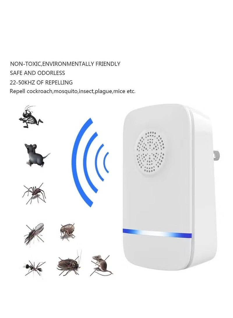 Ultrasonic Repeller, Powerful Mouse Repellent plug in Control - Ideal for Mice, Rats, Mosquitoes, Cockroach, Moths, Ants