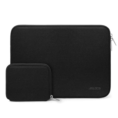 MOSISO Laptop Case 13 inch, 13 inch Laptop Sleeve Bag Compatible with MacBook Air 13 M4 M3 M2 M1 2025-2018 / Pro 13 M2 M1 2025-2016, Neoprene Computer Sleeve Bag with Small Case, Black