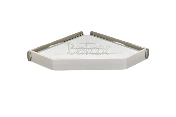 Relax New Corner Acrylic ShelfAcrylic Chrome Unbreakable Corner Acrylic Wall Shelf Number of Shelves 1 New r111 10 10 inches 5mm Thickness