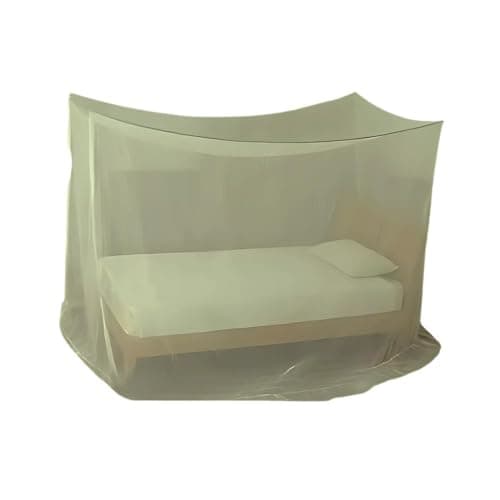 Divayanshi Foldable Polycotton Mosquito Net (Machhardani) for Single Bed (Olive Green, 3 x 6.5 ft) | Breathable, Strong & Lightweight | Easy Setup, Portable & Ideal for Home