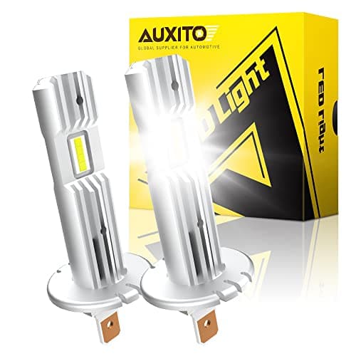 AUXITO H1 Fog Bulb, 6500K White 1:1 Mini Size, Canbus Ready, Wireless Plug and Play, Pack of 2