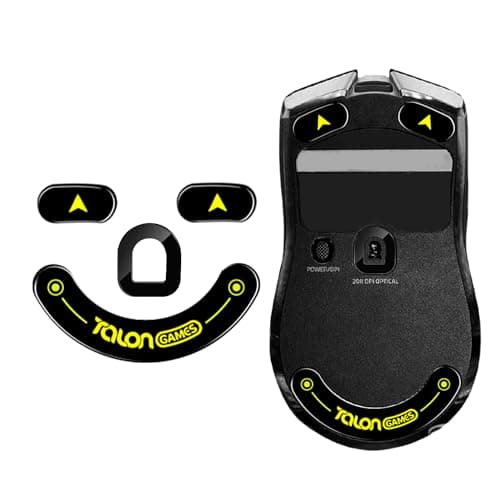 TALONGAMES Curved Edges Ultra Strong Glass Mouse Skates Feet Compatible with Razer Viper V2 Pro Gaming Mouse Feet Replacement,Super Smooth Glide Fast and Durable Sole
