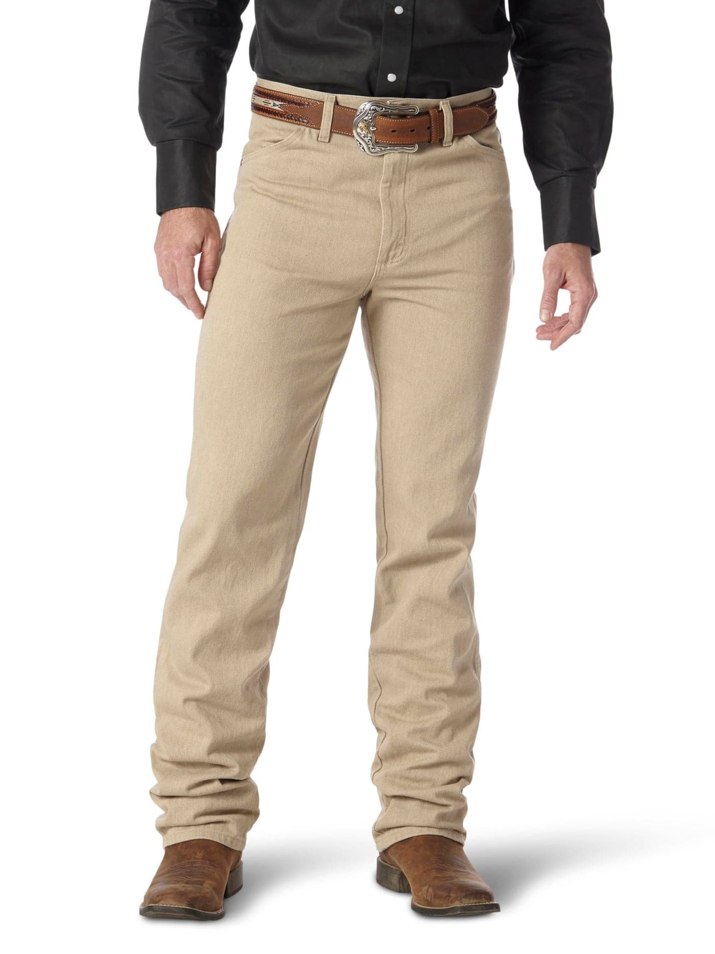 Wrangler 0936 Cowboy Cut Slim Fit Jean, Prewashed Tan, 33W x 34L