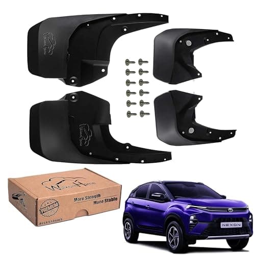 WolkomHome Car O.E Type Mud Flaps Mud Guard for Nexon Facelift 2023