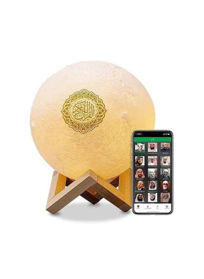 CRONY SQ-520 Moon Lamp Quran Speaker with Remote - Bluetooth Islamic Audio Player LED Night Light for Kids Bedroom Home Decor