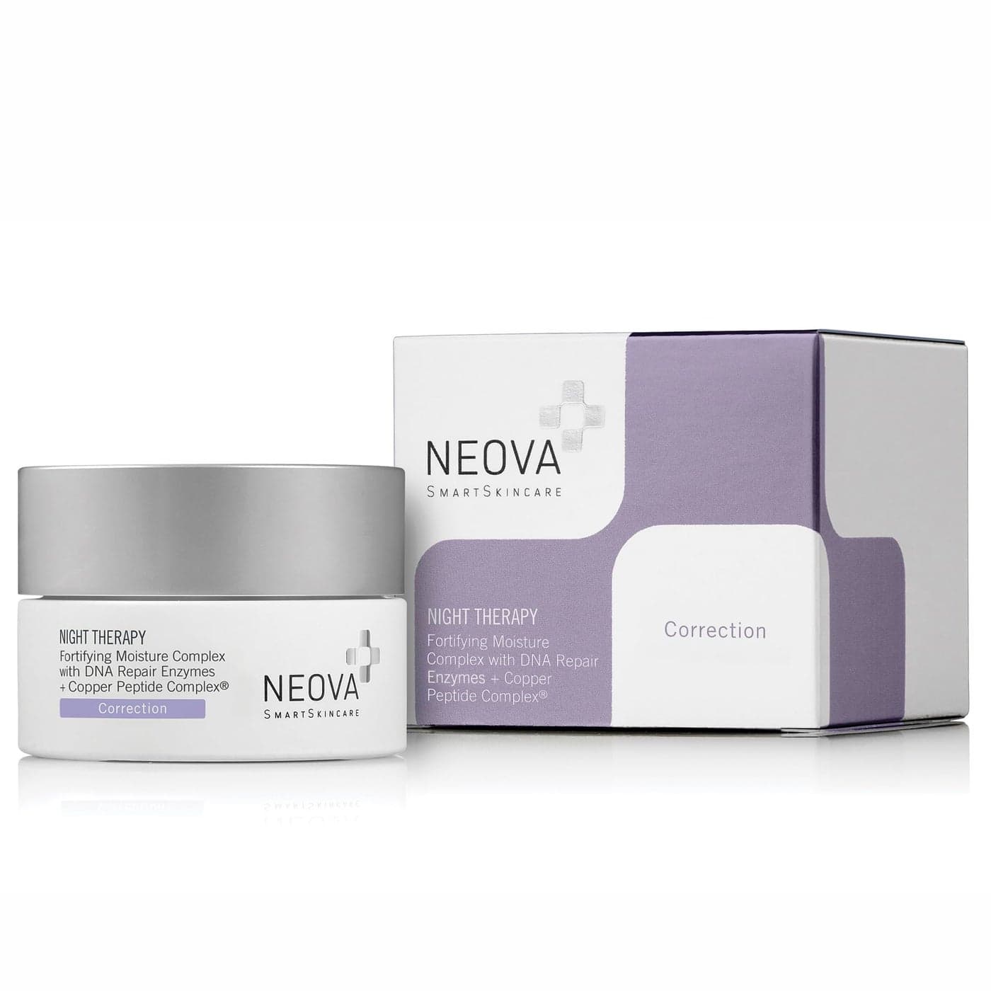 NEOVA SmartSkincare Night Therapy Moisturizer with fortifying nutrition DNA Repair and Copper Tripeptide for overnight recovery